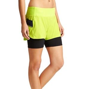Athleta Lime and blue navy  Shorts